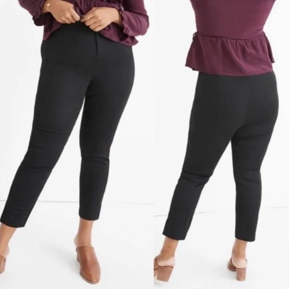 Madewell Fraser Slim Pants Size 35 High Rise Stretch Minimalist Classic Office